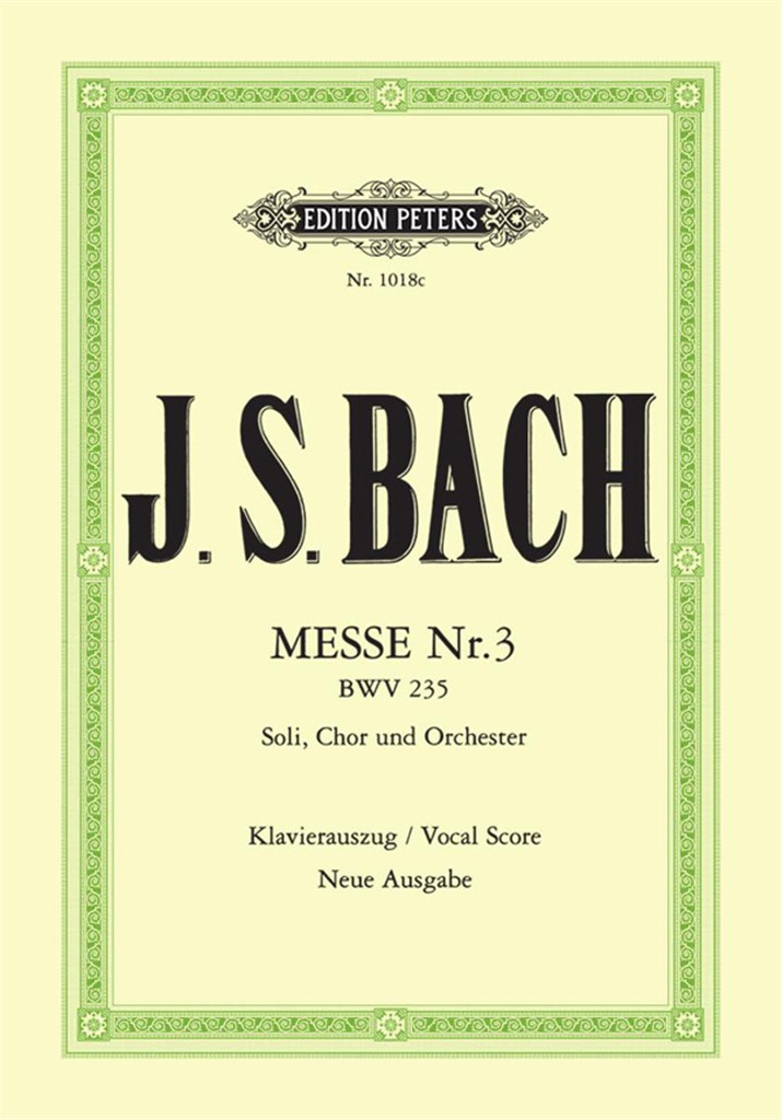 Mass No.3 in G minor BWV 235